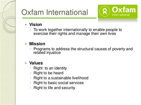 what is oxfam charity|oxfam mission statement.